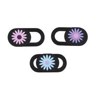 IDEANATEGRATE Webcam Cover Slider for Safe Digital Life and Protecting Your Chrysanthemum Pattern 3pcs with Strong Adhesive Does Not Interfere with Closing Random Color for Laptop and Tablet