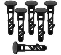 IDEANATEGRATE Wheelie Bin Lid Hinge Pins Plastic Trash Can Lid Locking Latch 6Pcs Nylon for 120L Outdoor Waste Bins, Repair Accessories for Household and Commercial Use