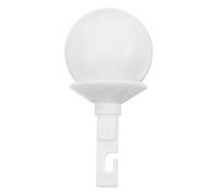 IDEANATEGRATE White Rolling Ball Tip Cane Head for Blind Walking Stick, Hooked Stability Cane Accessory, Mobility Aid Replacement for Visually Impaired Users