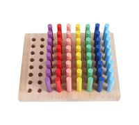 IDEANATEGRATE Wooden Hand Therapy Pegboard for Finger Dexterity and Hand-eye Coordination Training, Skill Training Board Set Made of Wood, Designed for Hand Exercises and Grip Restoration