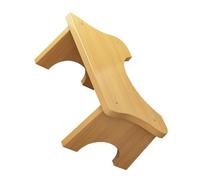 IDEANATEGRATE Wooden Potty Stool with Anti-Slip Feet for Bathroom Toilet Bamboo Squatting Step Stool for Adults Elderly for Healthy Posture and Home Use