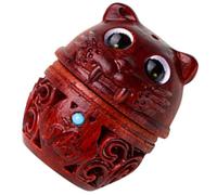 IDEANATEGRATE Wooden Tiger Charm Keyring Pendant for Jewellery Making