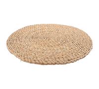 IDEANATEGRATE Woven with Made Floor Cattail Stem Cushion Natural from Fine Workmanship, Comfortable Sitting, Classic Simple Style for Indoor Meditation and Yoga Seating