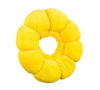 IDEANATEGRATE Yellow Cat with Protective Cone Shape Anti Scratch Collar Made of Soft Pp Cotton Pet Cat Collar to Prevent Scratching and Promote Healing for Long Serving Time