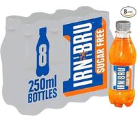 IDEAONIC Sugar-Free Diet, 8 Pack Zero No Sugar & Low Calorie Fizzy Drinks Multipack Bottles - 8 x 250ml