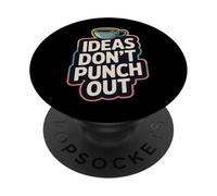 Ideas Don't Punch Out Entrepreneur 24/7 Grind PopSockets Adhesive PopGrip