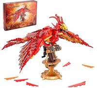 Ideas Harry Fire Phoenix Building Blocks Set Compatible with Lego collectible for ocean lovers, perfect as an office or home décor for adults. STEM construction gift for teens, boys aged 8-16 1038PCS