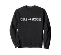 Ideas Into Code Programming Coder Software Developer Sweatshirt