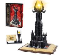 Ideas Lord Castle Architecture Building Set, 969 PCS MOC Magic Gastle Model Set with LED, Movie The King of The Magic Rings Dark Tower Building Blocks Gift for Adults and Children