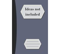 Ideas Not Included: Simple Composition Notebook | Small Size | Blank Paper