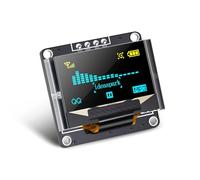 ideaspark 0.96 inch OLED Display Module with Protective Case,128x64 High-Resolution Screen Board,Soldered Pin Headers,Compatible with SSD1306 Driver,Compatible with Arduino Raspberry Pi(Yellow Blue)