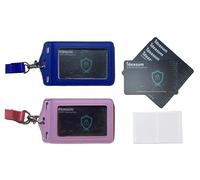 IDEASUM Wallet Anti-theft Cards Set, 8 RFID Blocking Cards & 2 Card Badge Holders & 4 Stickers, Passport/Driver License Protector, Credit Cards Blocker, NFC Blocker/Safecard for Work & Travel