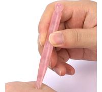 ideayard Gua Sha Pen Scraping Massage Wand Tool Acupuncture Pen Therapy Stick Point Treatment (Rose Quartz)