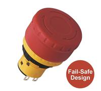 IDEC XA-16mm Emergency Stop Switch E-Stop 29mm Mushroom 1NO-3NC XA1E-BV313R