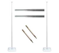 iDecoMart Balloon Column Stand Kit, Set of 2, Adjustable Height up to 2m, Ground Stakes for Stability, Reusable for Balloon Centerpieces at Parties, Weddings, Events