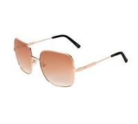 IDEE 100% UV Protected Sunglasses | Colour Gradient | Large | Full Rim | Women | Square | Frame: Gold | Lenses: Brown