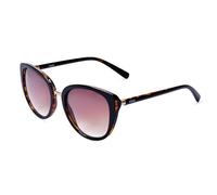 IDEE 100% UV-protected sunglasses, colour gradient, medium, full rim, women, cat eye, frame: brown, lenses: brown