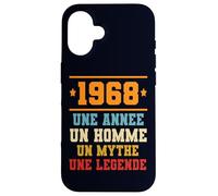 Idee Anniversaire Cadeau Design Drole Homme 1968 Case for iPhone 16