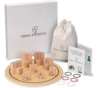 ideen.kollektiv Constellation Board beech wood - Family board for constellations Systemic Coaching Supervision Moderation - Relationship Board (Round)