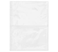 Ideen mit Herz Collector's Sleeves, CARD_DOCUMENT_SLEEVE, 50 x DIN A4 (2 x A5), Polypropylene (PP), Transparent, Pack of 50
