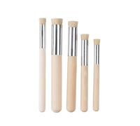 Ideen mit Herz Dabbing Brush Set of 5 High-Quality Artist Brushes Round with Bristles Stenciling for Acrylic, Watercolour, Oil Paints Various Sizes