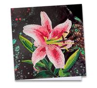 Ideen mit Herz Diamond Painting Greeting Card | 16 x 16 cm | 370 gsm | Includes Envelope & Tools (Lily 03)