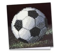 Ideen mit Herz Diamond Painting Greeting Card 16 x 16 cm 370 GSM with Envelope and Tools (Football)