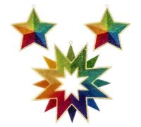 Ideen mit Herz Diamond Painting Stars Transparent Stones with Eyelet for Hanging on Both Sides Decoration & DIY