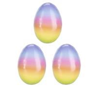 Ideen mit Herz Eggs with Colour Gradient, Fillable, Pack of 3, Rainbow, Easter Surprise, Spring & Easter, Decoration, Gift, 9 cm High