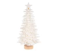 Ideen mit Herz Felt Christmas Tree for Assembly, DIY Craft Set, Christmas Decoration (White, 26 cm)