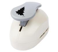 Ideen mit Herz Jumbo Hole Punch, Extra Large Christmas Tree Design, Paper, Manual, 1 Sheet, Gray & White