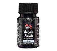 Ideen mit Herz Royal Flash Metallic Acrylic Paint, High Brilliance Metallic Paint, 50 ml Black
