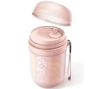 Ideerfit Weekly Pill Organiser/Travel Pill Box with 7 XL Compartments - Moisture-Proof Anti-Humidity Design - Light-Blocking Pill Organizer for Vitamins, Medicine & Supplements - Rose Gold
