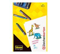 Idena 10381 Drawing Pad DIN A4, 20 Sheets, 190 g/m2, FSC Mix, Pack of 1