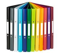 Idena 10426 Ring Binder DIN A4 2 Ring Mechanism 20 mm Wide Set of 12 Colours