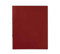 Idena 10433 Ring Binder in DIN A4 Format, 2-Ring Mechanism with 16 mm Diameter, 20 mm Spine Width, Bordeaux, 1 Piece