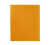 Idena 10436 Ring Binder in DIN A4 Format, 2-Ring Mechanism with 16 mm Diameter, 20 mm Spine Width, Orange, Pack of 1