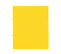 Idena 10437 Ring Binder in DIN A4 Format, 2-Ring Mechanism with 16 mm Diameter, 20 mm Spine Width, Yellow, Pack of 1