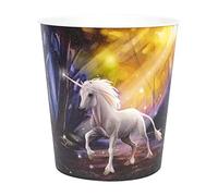 Idena 10842 Children's Waste Paper Bin, Unicorn Motif, 9 Litre Capacity, Made of Polypropylene, Rubbish Bin for Children's Room