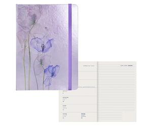 Idena 11064-2024 Appointment Diary, DIN A5, Blossom, 176 Pages, 1 Week on 1 Page, Agenda, Weekly Planner