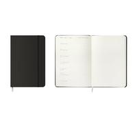 Idena 12062 Pocket Diary 2026 in Format 9 x 14 cm, 1 Week on 1 Page, Black Diary with Elastic Band, Inner Pocket and Bookmark