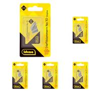 Idena 12094 Staples No. 10 2 x 1,000 Galvanised (Pack of 5)
