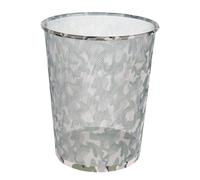 Idena 12095 - Waste Paper Bin Metal Camouflage, Approx. 17.7 Litre Capacity, Bin for Office and Children's Room, Pack of 1