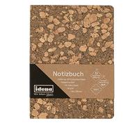 Idena 12252 Notebook 20 x 14 cm Lined 192 Pages 100% Recycled Paper Cork Cover 80 g/m² Pack of 1