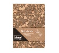 Idena 12253 Notebook 20 x 14 cm Blank 192 Pages 100% Recycled Paper Cork Cover 80 g/m² Pack of 1