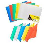 Idena 20153 A4 Notebook Cover, Pack of 10, Transparent, Cover, Notebook Protector, for School