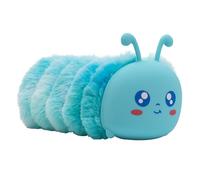 Idena 20215 Fluffy Caterpillar Pencil Case with Zip, Approx. 22 x 8 x 8 cm in Blue