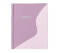 Idena 22086 Certificate Folder with 12 Transparent Pockets, A4 Document Folder, Display Book in Pastel Purple, Folder for Certificates, Documents and Much More