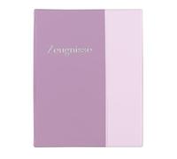Idena 22088 Certificate Folder with 10 Transparent Pockets, A4 Document Folder, Ring Binder in Pastel Purple, Folder for Certificates, Documents and Much More
