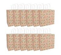 Idena 30503-12 30503-12 Gift Bags Merry Christmas Paper Bags 28 x 28 x 15 cm Pack of 12 Multi-Coloured